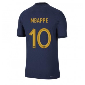 Francuska Kylian Mbappe #10 Domaci Dres SP 2022 Kratak Rukavima